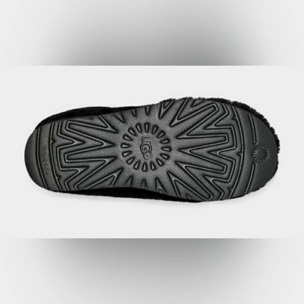 UGG Women's CLASSIC COZY BOOTIE Slipper Shoe Wmns 10 BLACK - Picture 4 of 7